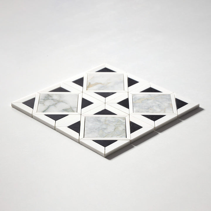 Calacatta Green Honed Kent Marble Mosaic (MYS)