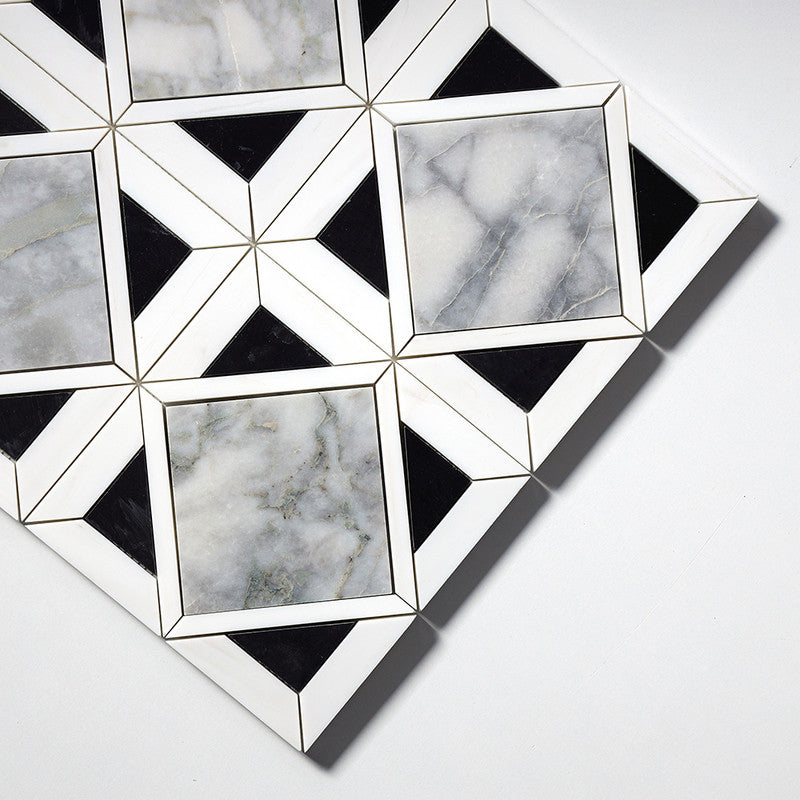Calacatta Green Honed Kent Marble Mosaic (MYS)