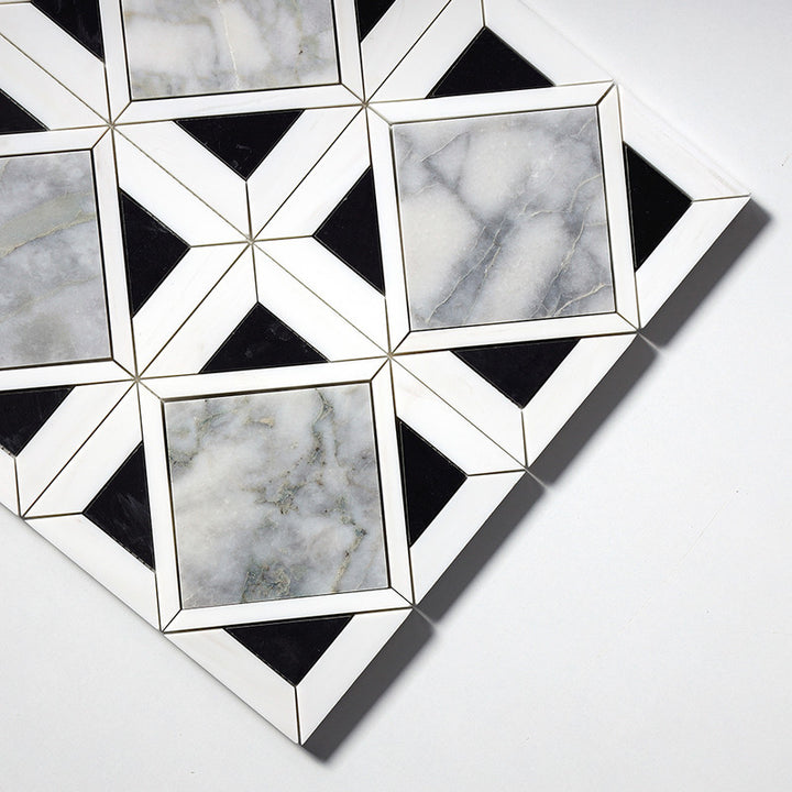 Calacatta Green Honed Kent Marble Mosaic (MYS)