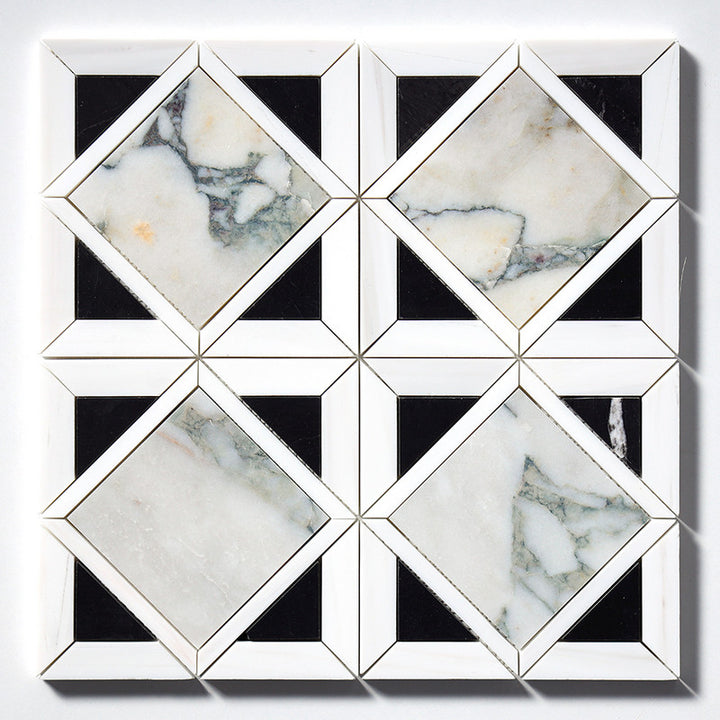 Calacatta Green Honed Kent Marble Mosaic (MYS)