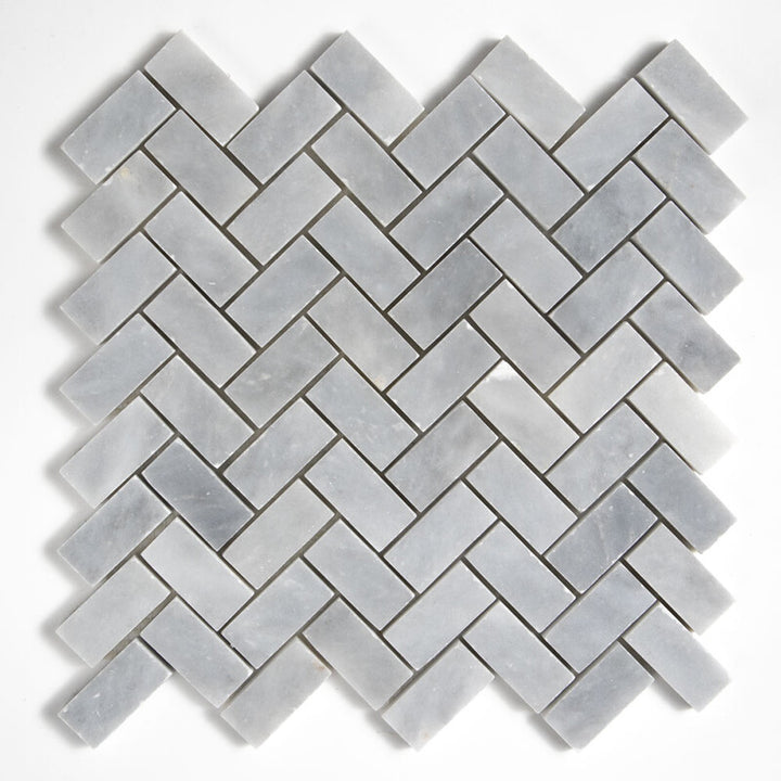 Allure Light Honed Herringbone 1x2 Marble Mosaic (MYS)