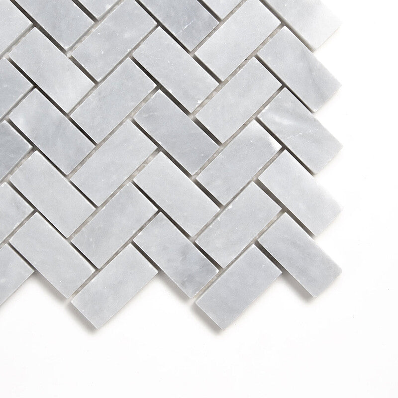 Allure Light Honed Herringbone 1x2 Marble Mosaic (MYS)
