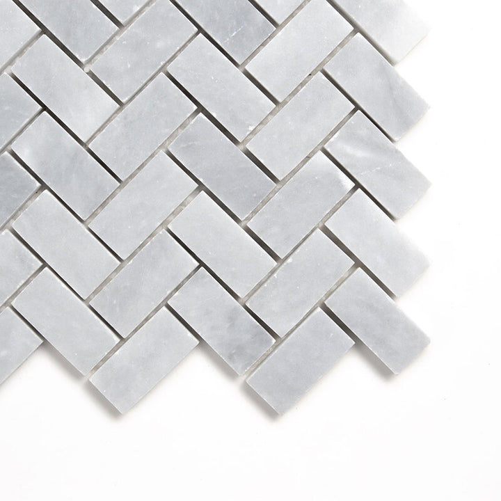 Allure Light Honed Herringbone 1x2 Marble Mosaic (MYS)