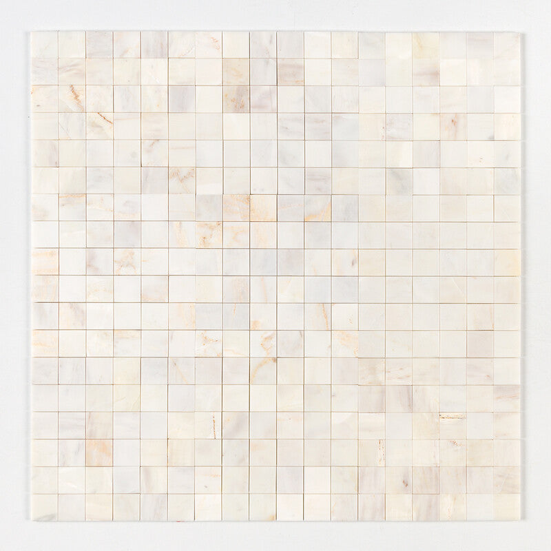 Calacatta Amber Honed 2x2 Marble Mosaic (MYS)