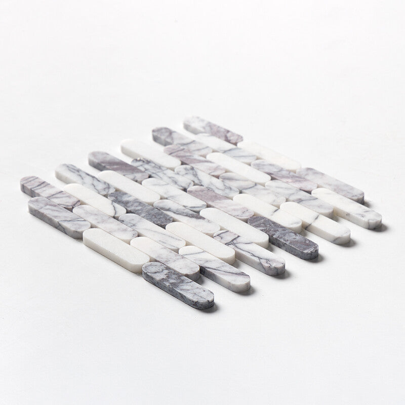 Lilac Honed Pill Marble Mosaic (MYS)