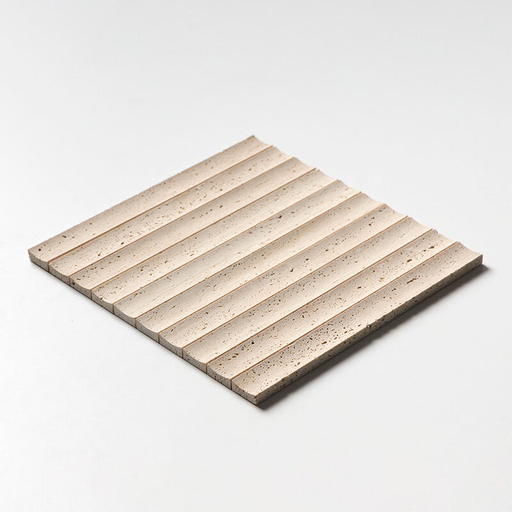 Ivory Unfilled Ion Marble Mosaic (MYS)