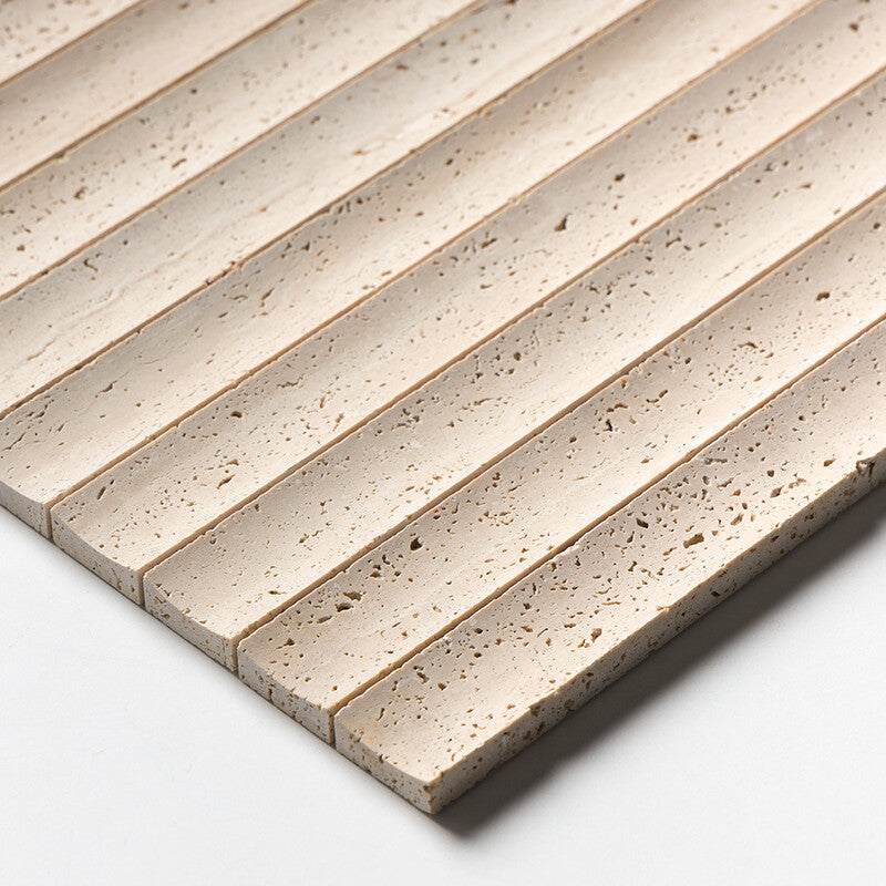 Ivory Unfilled Ion Marble Mosaic (MYS)