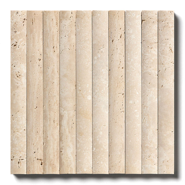Ivory Unfilled Ion Marble Mosaic (MYS)