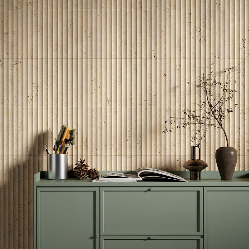 Ivory Unfilled Ion Marble Mosaic (MYS)