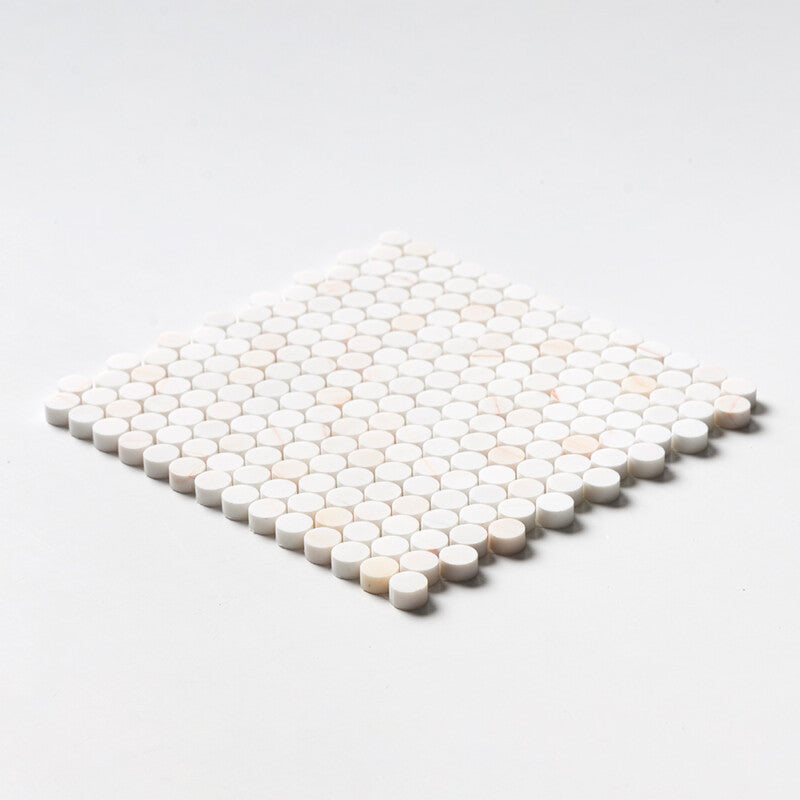 Confetti Honed Penny Round Marble Mosaic (MYS)