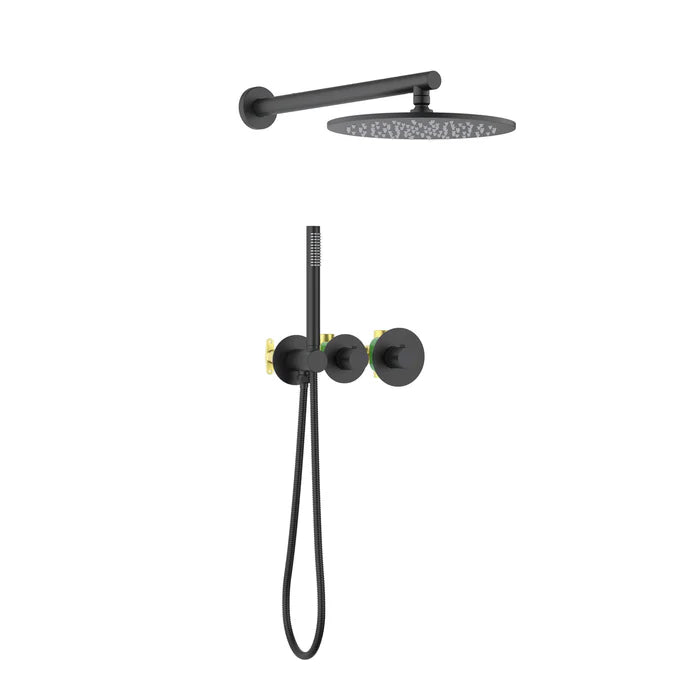Halo 2-Function Thermostatic Wall Mount Shower System with Rough-in Valve - CSF-4010 (CF)
