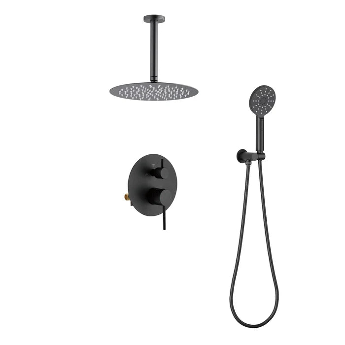 Halo Pressure Balanced 2-Function Ceiling Mount Shower System with Rough-in Valve - CSF-4008 (CF)