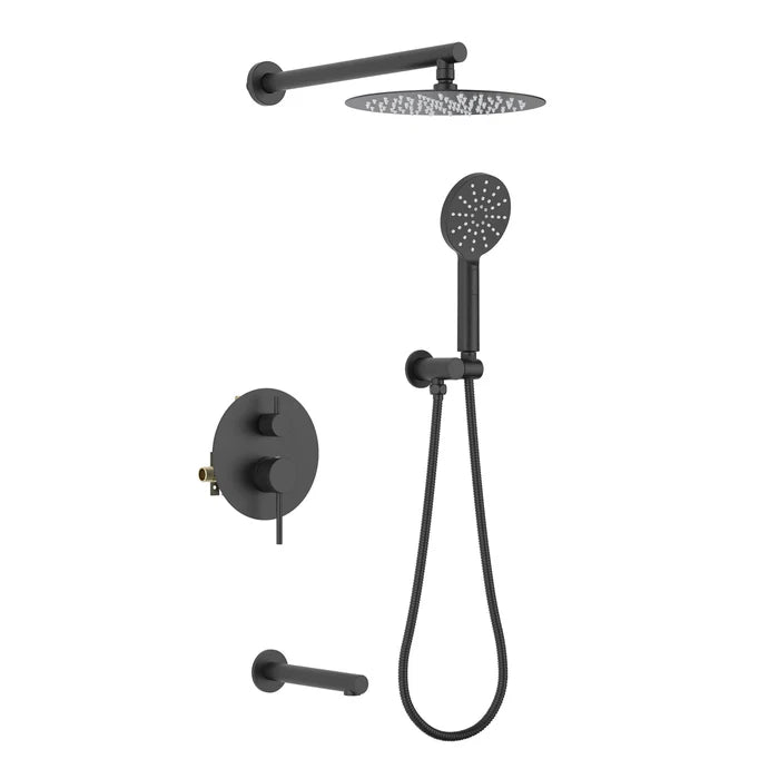 Halo Pressure Balanced 3-Function Wall Mount Shower System with Rough-In Valve - CSF-4004 (CF)