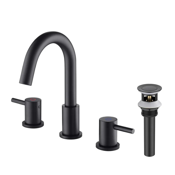 Halo 8" Widespread Bathroom Sink Faucet with Drain Assembly - CBF-1016 (CF)