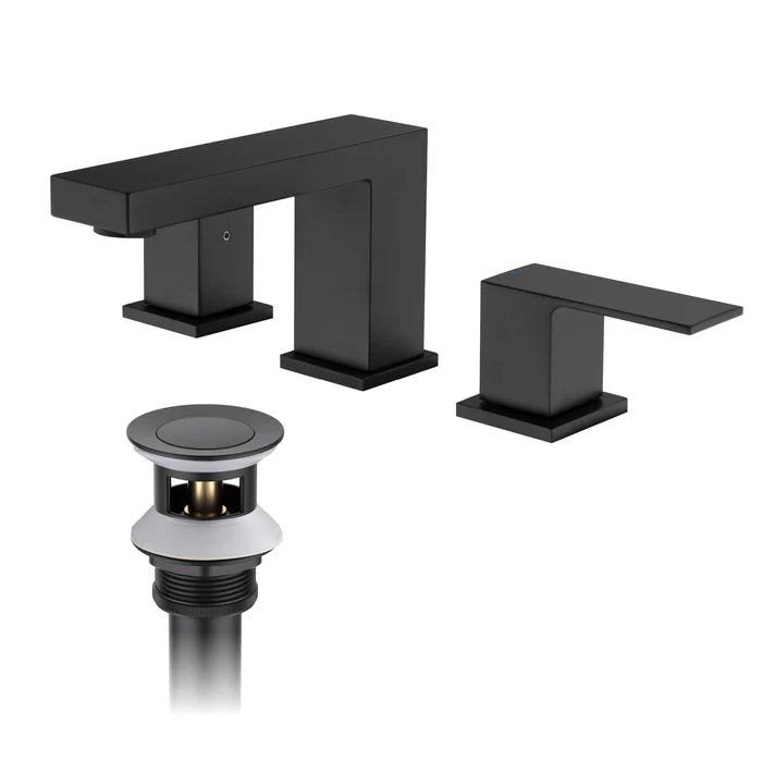 Quadra 8" Widespread Bathroom Sink Faucet with Drain Assembly - CBF-1024 (CF)