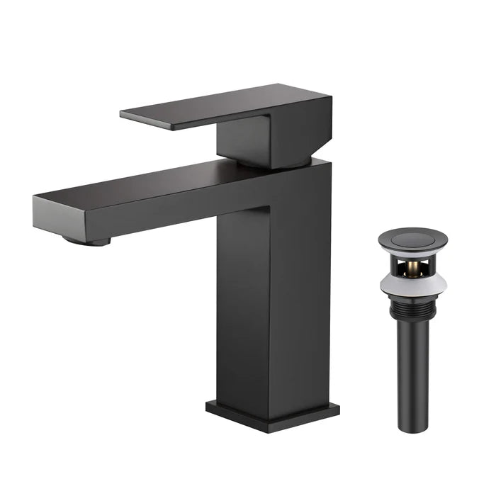 Value Collection - Single Handle Bathroom Vanity Sink Faucet with Pop Up Drain - F202 (CF)