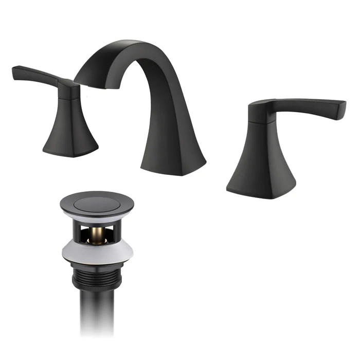 Vermont 8" Widespread Bathroom Sink Faucet with Drain Assembly - CBF-1022 (CF)