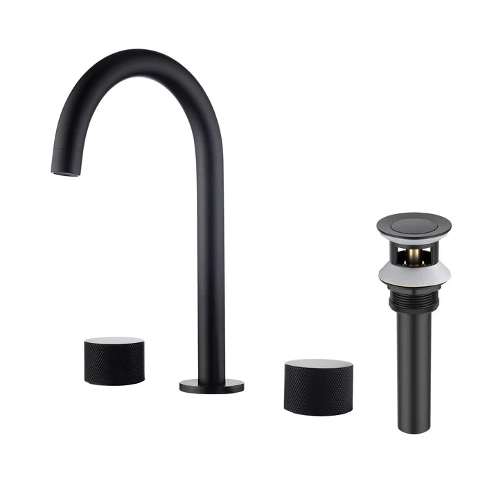 Verona 8" Widespread Bathroom Sink Faucet with Drain Assembly - CBF-1026 (CF)