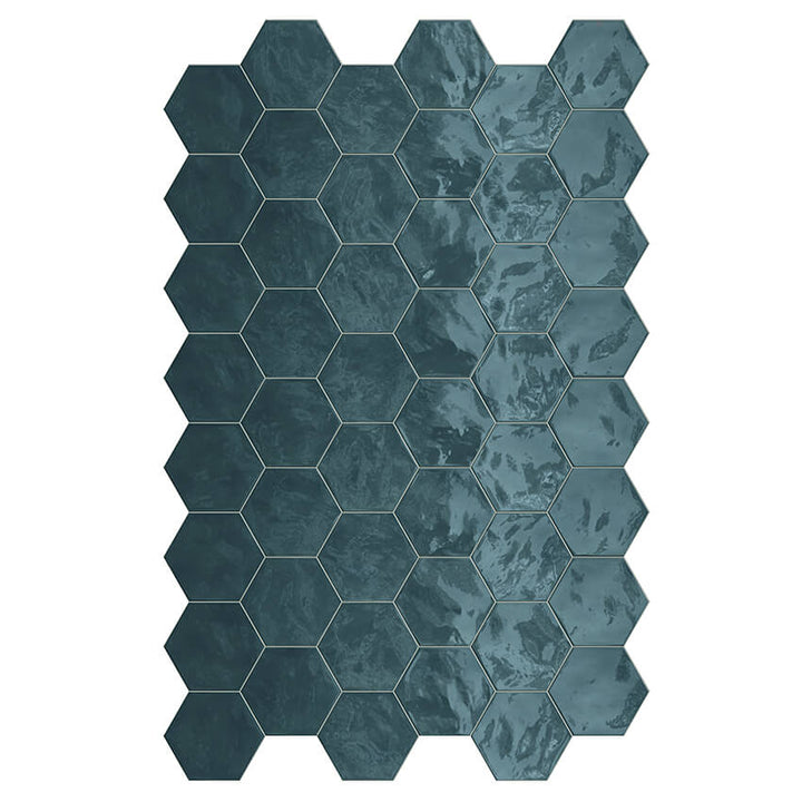 Hexa Aegean Blue Hex Mosaics (GST)