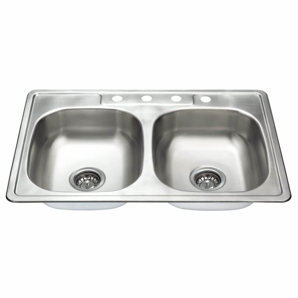 Fine Fixtures Top Mount Double Kitchen Sink