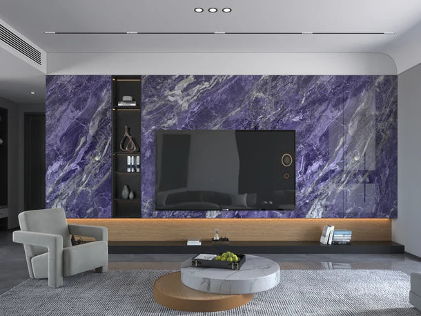 SAPPHIRE PURPLE Marble Look Panel