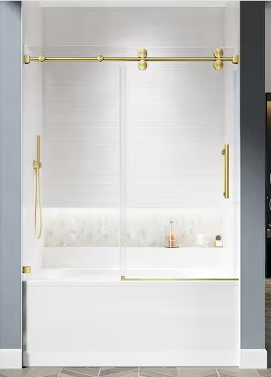 Unikoo Frameless Single Slide Bathtub Door UKS04