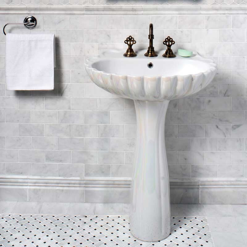 Glacier Honed Hexagon 2 Marble Mosaic (MYS)
