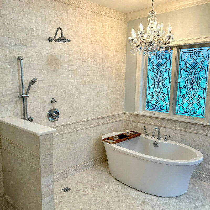 Vanilla Honed Hexagon 2 Marble Mosaic (MYS)