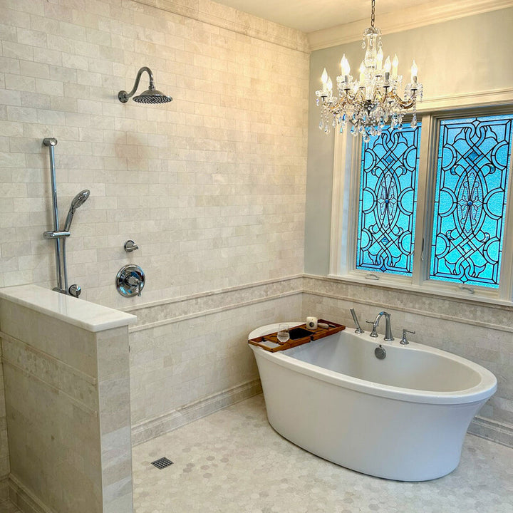 Vanilla Honed Hexagon 2 Marble Mosaic (MYS)