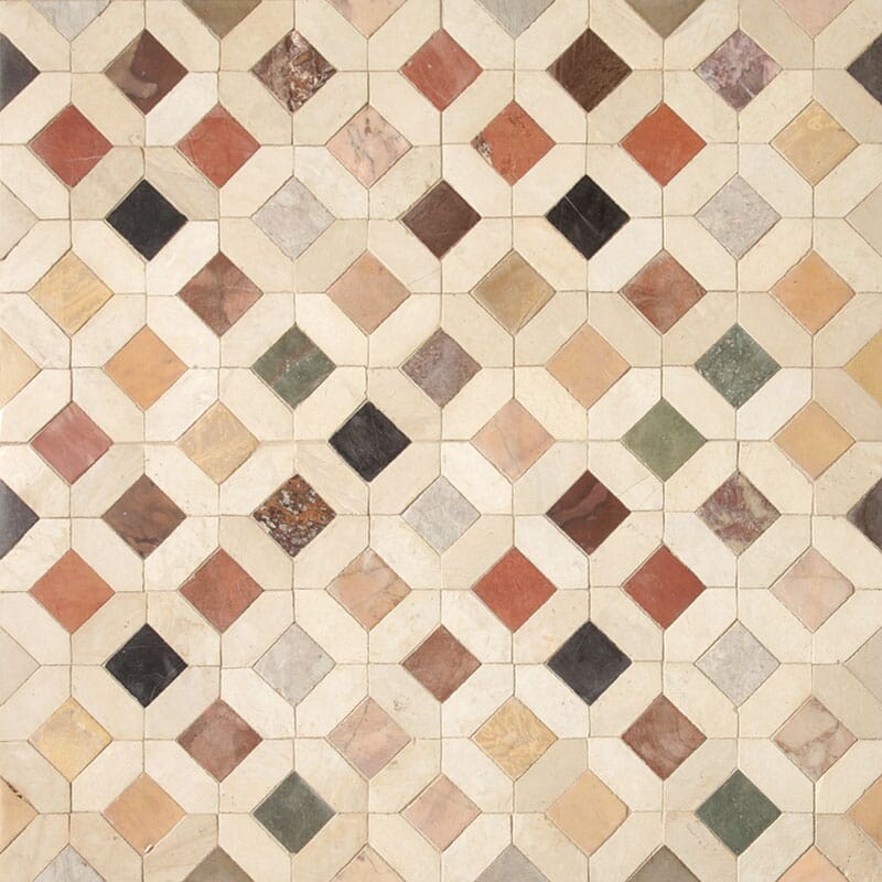 Dougga Honed Limestone Mosaic (MYS)