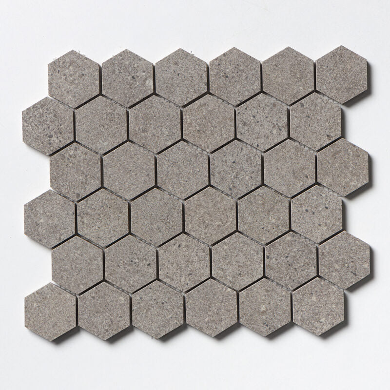 Octavia Grey Hexagon 2 Porcelain Mosaic (MYS) – Timeless Tile NYC