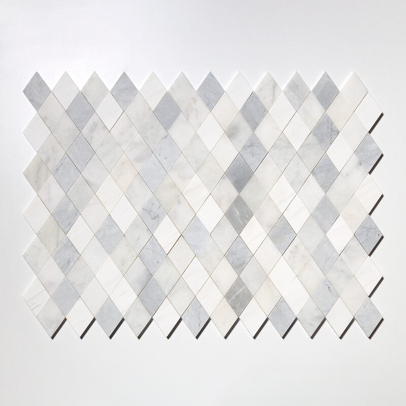 Afyon White, Avenza Light, Dolomite, Gla Multi Finish Almas Marble Mosaic (MYS)
