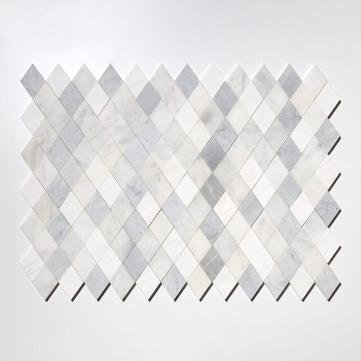 Afyon White, Avenza Light, Dolomite, Gla Multi Finish Almas Marble Mosaic (MYS)