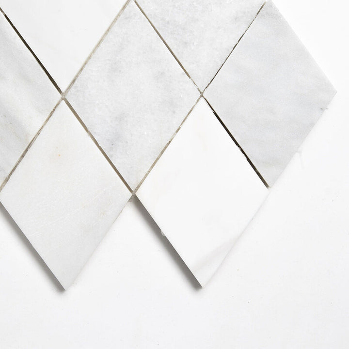 Afyon White, Avenza Light, Dolomite, Gla Multi Finish Almas Marble Mosaic (MYS)