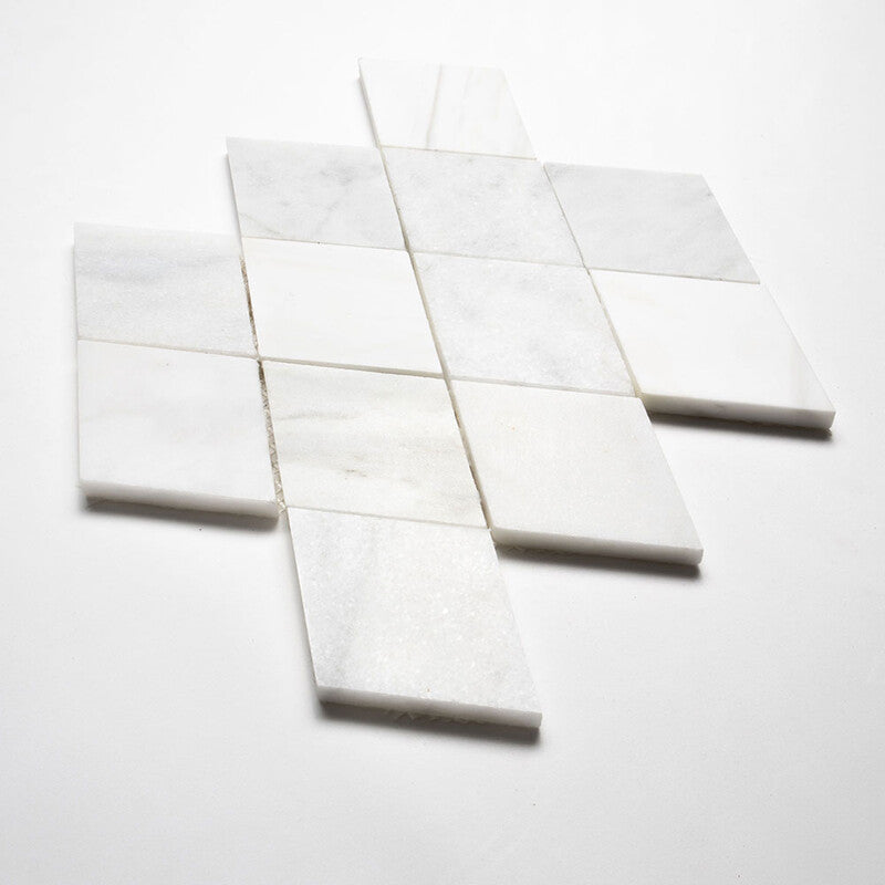 Afyon White, Avenza Light, Dolomite, Gla Multi Finish Almas Marble Mosaic (MYS)