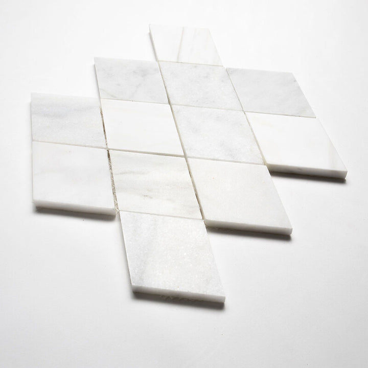 Afyon White, Avenza Light, Dolomite, Gla Multi Finish Almas Marble Mosaic (MYS)