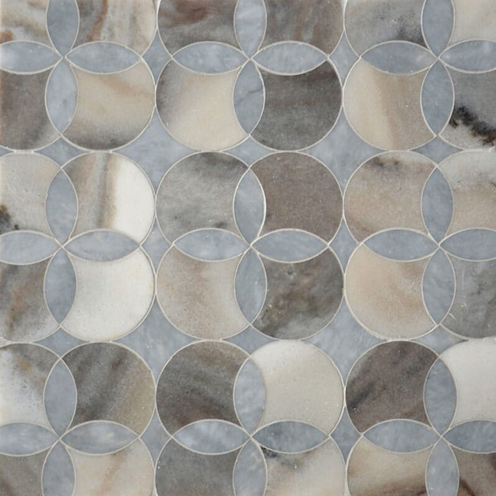 Afyon Grey, Palisandra Multi Finish Constantine Marble Mosaic (MYS)