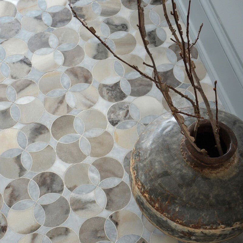 Afyon Grey, Palisandra Multi Finish Constantine Marble Mosaic (MYS)