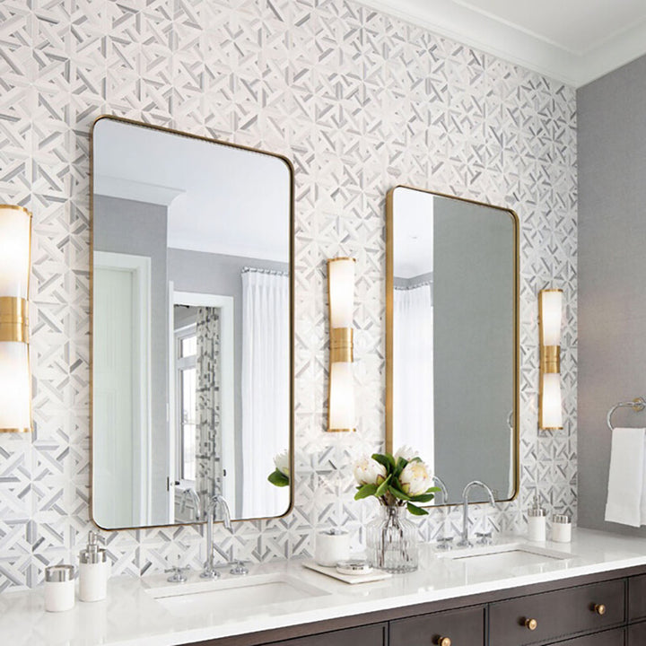 Avenza Light, Snow White Multi Finish Marmara Marble Mosaic (MYS)