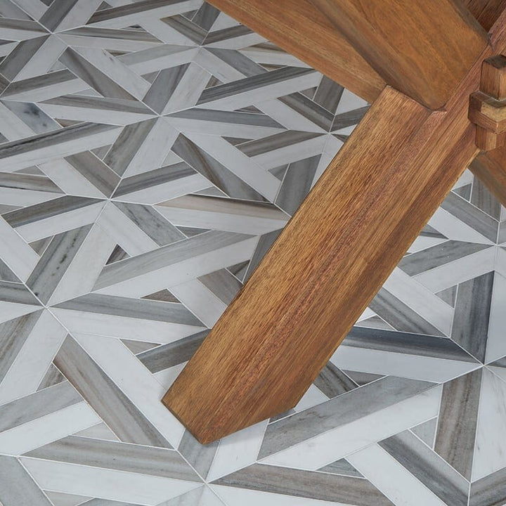 Dolomite, Skyline Vein Cut Multi Finish Rubicon Marble Mosaic (MYS)