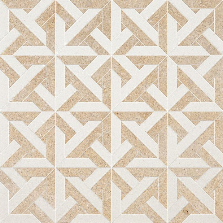 Champagne, Seashell Multi Finish Marmara Limestone Mosaic (MYS)