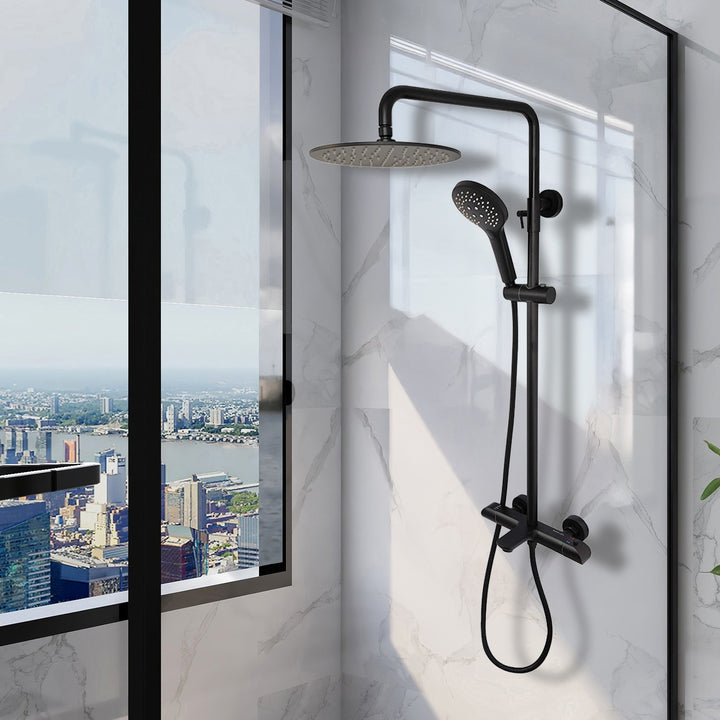 Aquadom Zen Series Round Thermostatic Shower Set