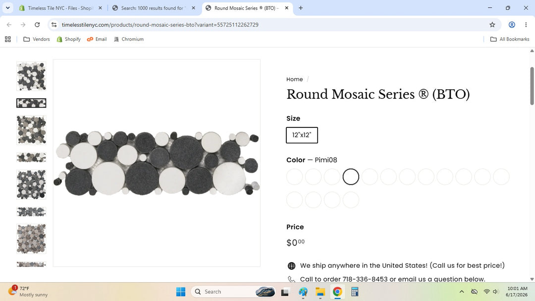 Round Mosaic    Series ®    (BTO)