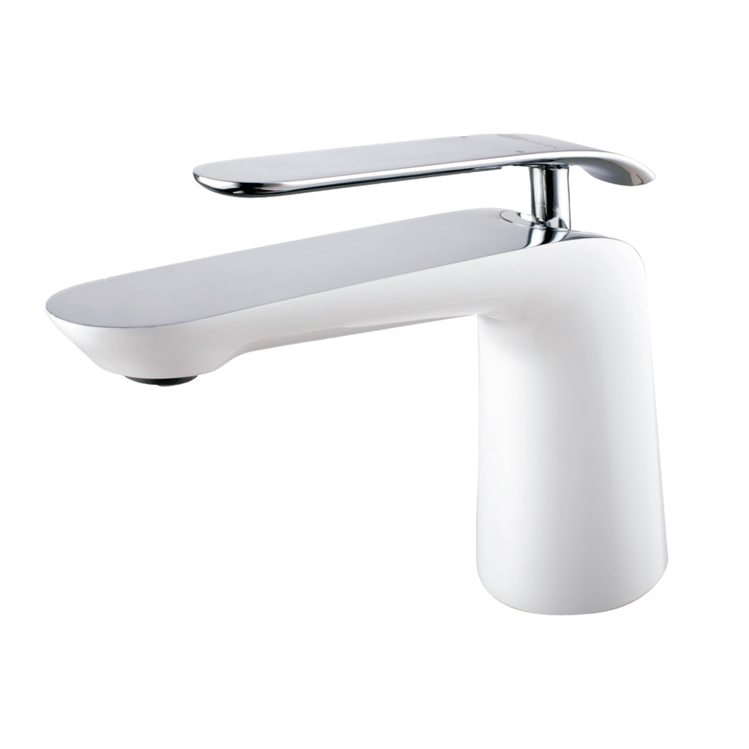 Single Handle Lavatory Faucet – F01 106 03 Chrome and White