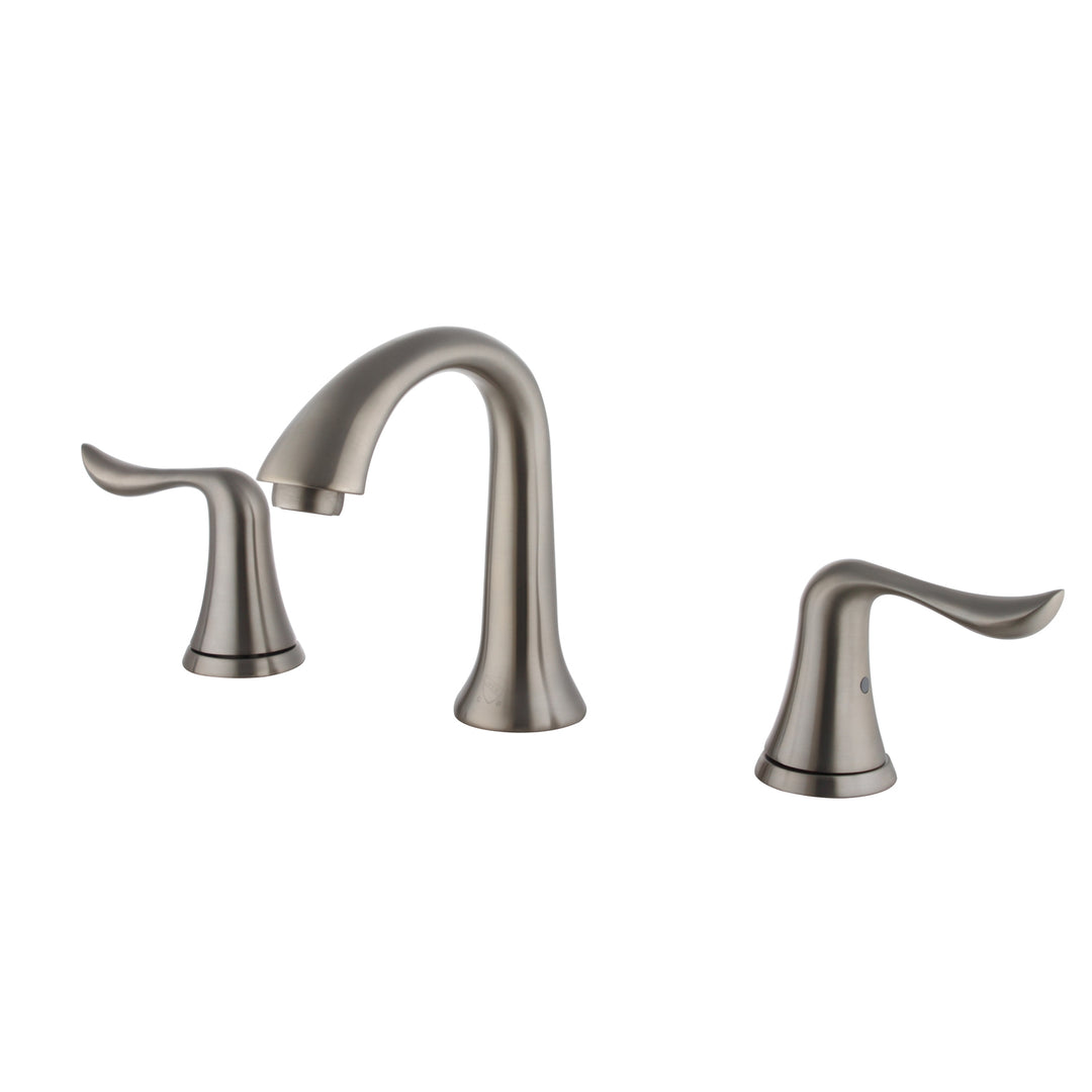 Wide Spread Lavatory Faucet – F01 114 02 Brushed Nickel