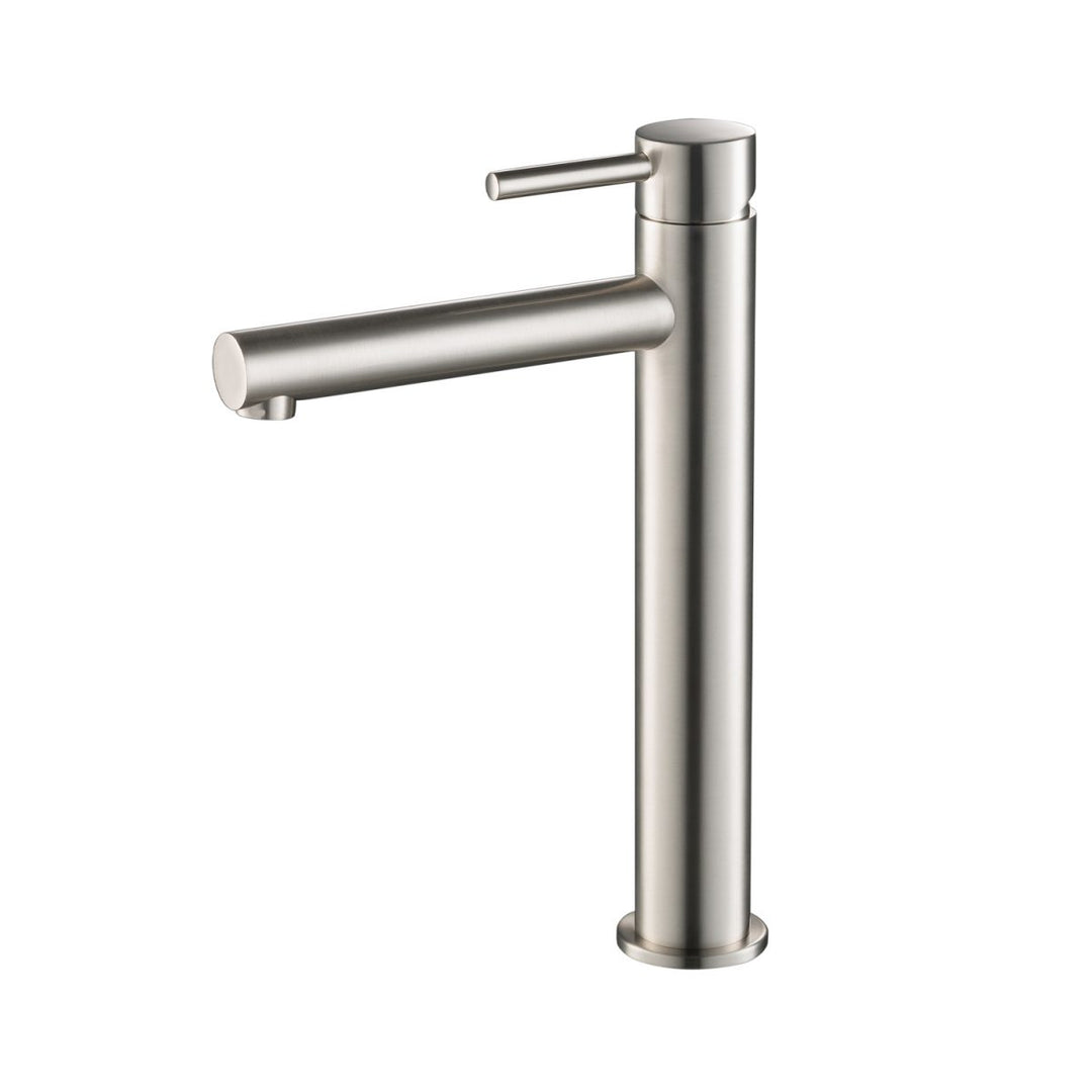 Single Handle Lavatory Vessel Faucet – F01 117 02 Brushed Nickel