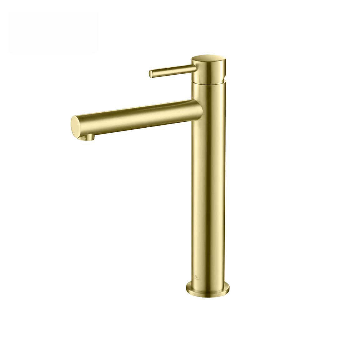 Single Handle Lavatory Vessel Faucet – F01 117 06 Brushed Gold
