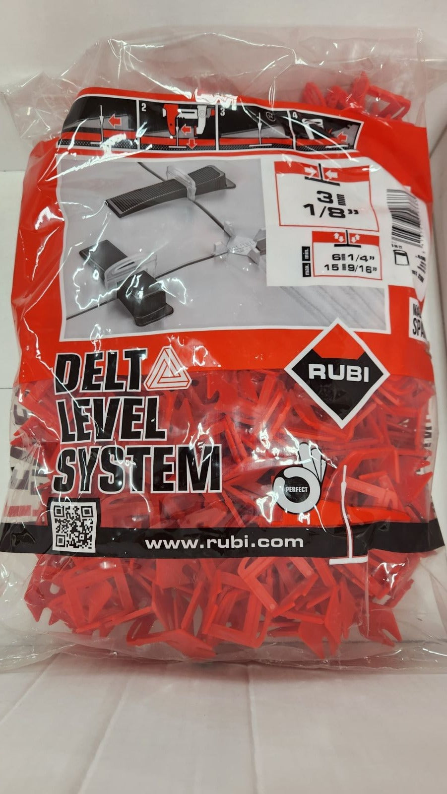 Rubi Delta Leveling Clips 400 Pieces