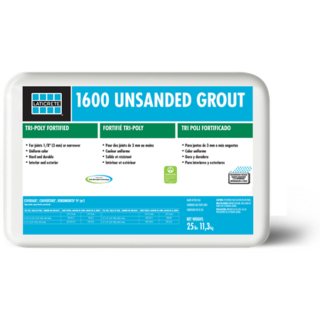 Laticrete 1600 Grout 25lb Unsanded 44 Bright White Only