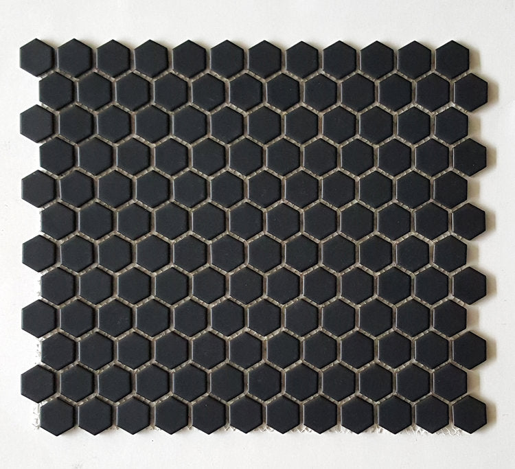 HEX 1022 - 1" Matte Black Hexagon